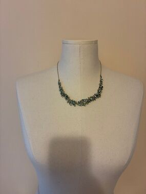 LOFT Aqua Cluster Bead Necklace